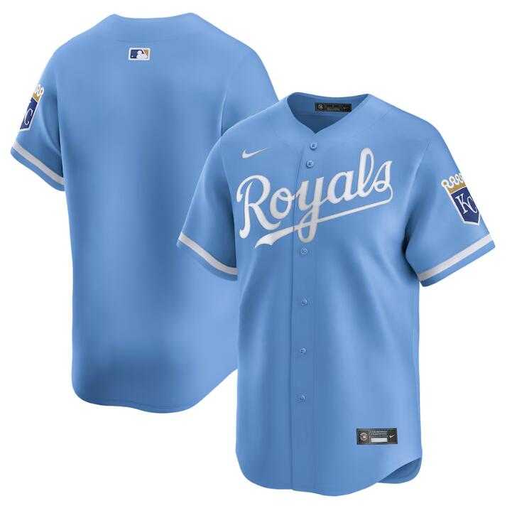 Men's Kansas City Royals Blank Light Blue 2024 Alternate Limited Stitched Baseball Jersey Dzhi,We sell and wholesale Men's Kansas City Royals Blank Light Blue 2024 Alternate Limited Stitched Baseball Jersey Dzhi on line form chian!